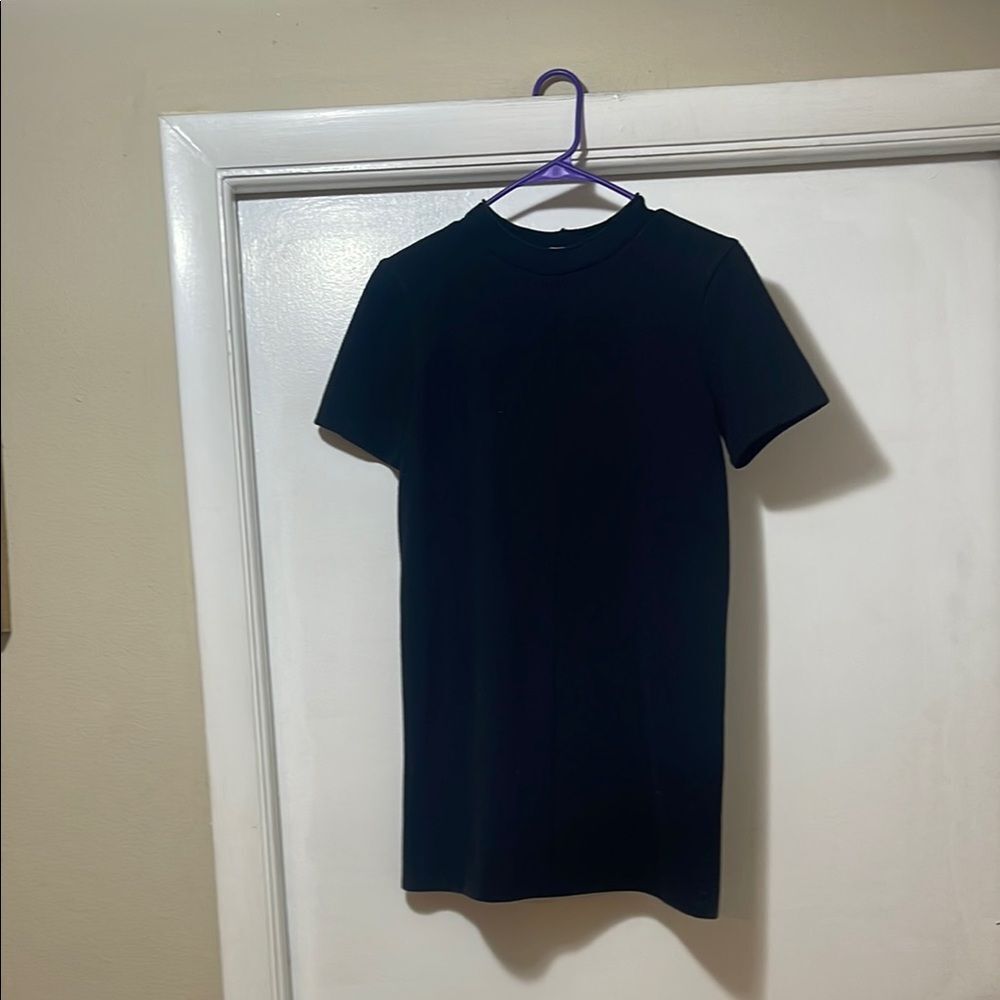 Zara Black short sleeve dress size medium